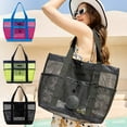 thumbnail image 1 of Viflosae Beach Tote Bag Waterproof Beach Bag 5 Compartments Mesh Shower Rack Portable Dry Hanging Wash Bag for College Dorm Room Travel Tote Bag for Camping Bathroom Beach Swimming Gym, 1 of 7