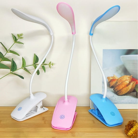 Viflosae Bedside Lamps Table Lamp Clip Desk Light LED Storage Portable Desk Light Bedroom Bedside Clip Night Light USB Charging Gift Desk Lamp with Clamp for Office Study