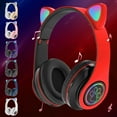 thumbnail image 1 of Viflosae Bluetooth over Ear Headphones Wireless Headphones Noise Cancelling Headset Ear Bluetooth Headset B39 Ear Cute Ear Wireless Headset LED Flashing, A and Children, 1 of 4