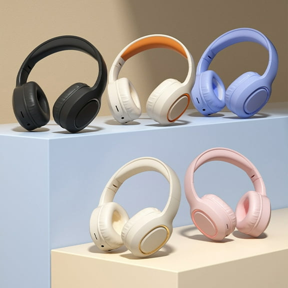 Viflosae Bluetooth Headphones Head Mounted Wired and Wireless Double Mode Foldable Soft Headband Low Latency High Battery 5.4 Sports Gaming Bluetooth Headphones Earphones