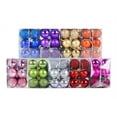 thumbnail image 1 of Viflosae Boho Christmas Decor Christmas Ornaments Sets 24PCS Christmas Tree Decorations with Bright and Sparkling Powder Balls Plastic Christmas Colored Balls and Small Pendants, 1 of 4