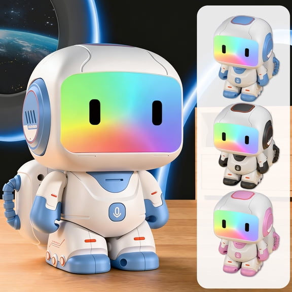 Viflosae Boy Christmas Gifts Outdoor Toys for Kids Remote Control Programmable Robot Touch Sensor Interactive Toy with Lights