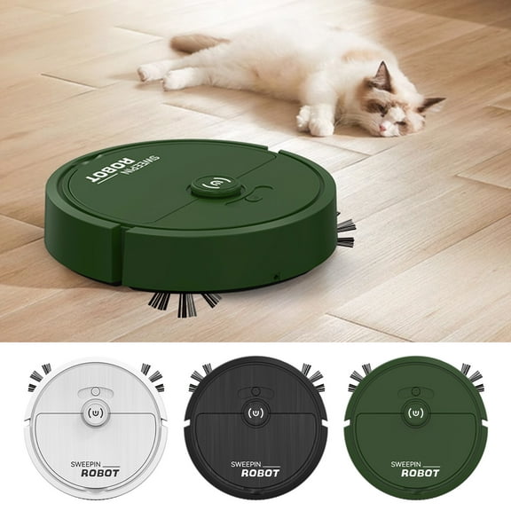 Viflosae Boy Toys Age 4 Boy Birthday Gift Holiday Party Favors for Kids Sweeping Robot USB Charging Sweeping Mopping Suction Three In One Vacuum Cleaner Household Gifts Small Appliances