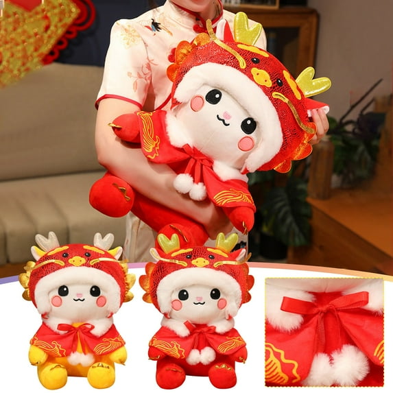 Viflosae Boys Toy Gifts for 2 Year Old Girls Holiday Party Favors for Kids Year Doll Toy Colorful And Doll Spring Festival Tang Stuffed Children's Toy Age-Appropriate