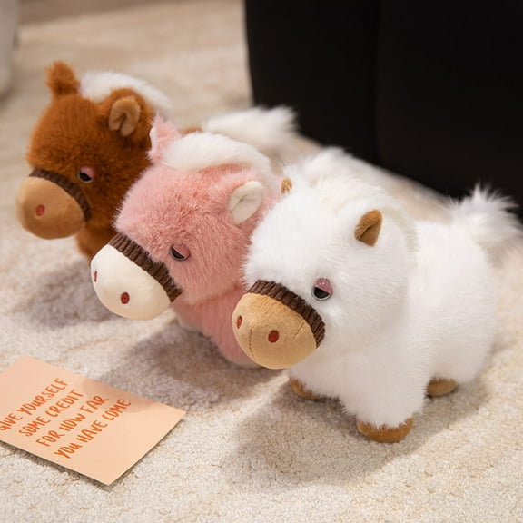 Viflosae Toy 4 Years Old Boy Birthday Gift Holiday Party Favors for Kids Real Ponys Plushs Toy Chineses Zodiacs Horse Year Mascots Doll Doll Birthday /Christmas Gift