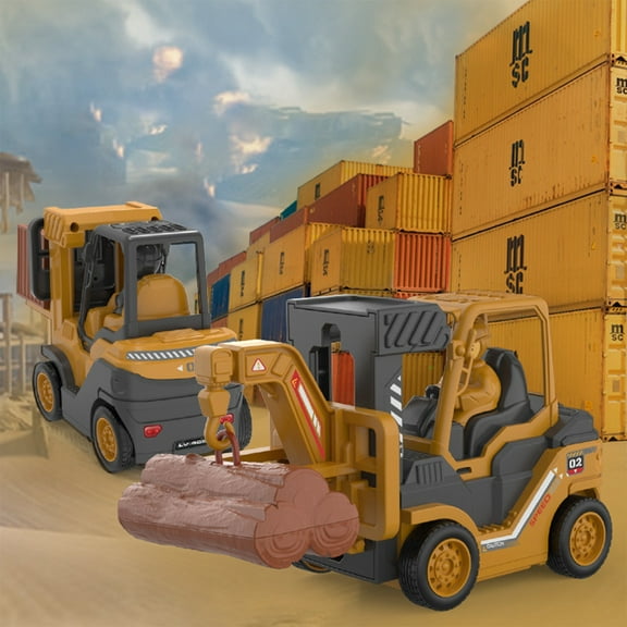 Viflosae Boys Toys Christmas Toys Lightweight & Easy to Grip Children Toys Vehicle,Push Vehicle,Forklift Truck,Forklift Lift,Crane,Kindergarten Gifts For Boys And Girls