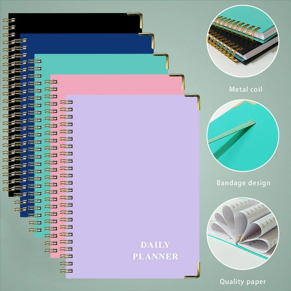 Viflosae Budget Planner Bound A5 Financial Planning Notebook with Strap Monthly Expense Tracker Savings Goal Journal Self Discipline Check In Organizer