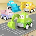 thumbnail image 1 of Viflosae Car Toys Friction Powered Cars Large Cartoons Inertial Engineering Vehicles Excavator Bulldozer Cranes And Loaders Toys Toddler Toy Trucks Friction Powered Cars for Boys Girls, 1 of 7