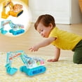 thumbnail image 1 of Viflosae Kid Push Toy Car Toys Children's Transparent Gear Mining Toy Car Lighting Engineering Vehicle Simulation Model Holiday Gift for Daily Use, 1 of 7