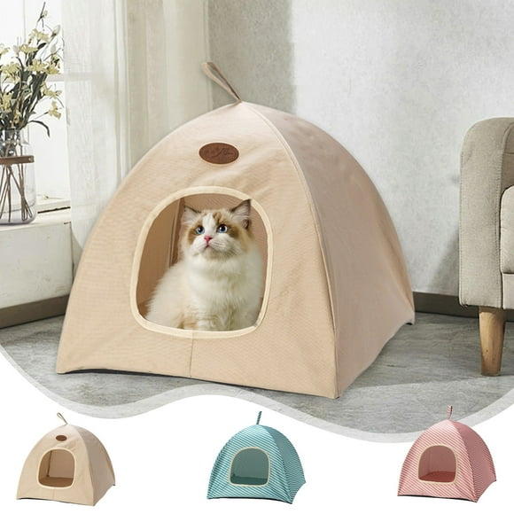 Viflosae Cats Beds for Indoor Cats Cats Beds Cats House Cave Cats Dog Bed Cats Tent Outdoor Portable Pet Teepee Prevents Slip Bottom Pet Products for Garage, Patio, Balcony, RV, Camping