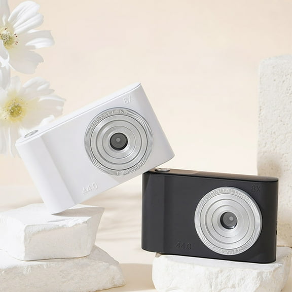 Viflosae Children's HD Digital Camera Front Rear Lens 2.3in Display 8X Camcorder Electronic Antishake High Definition Kids Photo Video Recorder Educational Toy Gift for Travel Birthday