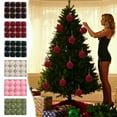 thumbnail image 1 of Viflosae Christmas Balls Ornaments 12 PCS Velvet Christmas Balls Flocked Christmas Tree Ornaments Plastic Balls Xmas Decorative Hanging Ornaments Christmas Tree Decoration 2.4 Inch, 1 of 7