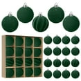 thumbnail image 1 of Viflosae Christmas Decorations 16 Pcs Velvet Christmas Balls Flocked Christmas Tree Ball Ornaments Plastic Balls Xmas Decorative Hanging Ornaments Christmas Tree Decoration 2., 1 of 7