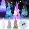 thumbnail image 1 of Viflosae Christmas Tree Decorations 1 Piece Christmas Tree Colorful LED Acrylic Night Christmas Decoration 17cm Halloween Party Favors, 1 of 4