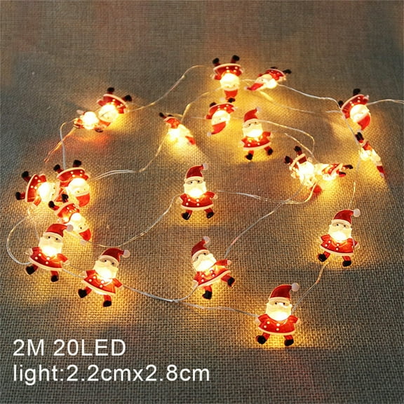 Viflosae Christmas Lights Outdoor 2 Meters Christmas Lights 20 LED Snowflake String Lights Lights For Patio Garden Party Home Decor Christmas Decorations Outdoor