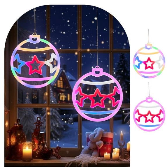 Viflosae Christmas Lights Outdoor Christmas Decorations Christmas LED Decorative Lights LED Neon Lights Shopping Mall Room Bedroom Layout Photo Hanging Lamp USB Powered Christmas Decorations
