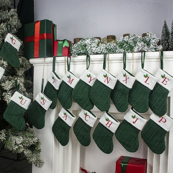 Viflosae Christmas Stockings Christmas Large Letters Christmas Stockings Cute Striped Christmas Tree Pendant Holiday Decorations Stocking Stuffers for Men