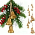 thumbnail image 1 of Viflosae Christmas Tree Decorations Unique Christmas Ornaments Set Of 3 Christmas Brass Cow Shabby Style Metal Hanging Cow Bells Decor for Christmas Decorations and Holiday Cheer, 1 of 6