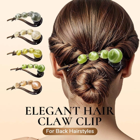 Viflosae Clips for Hair Womens Hair Clips Elegant Hair Clip for Back Hairstyles Bead Waterdiamond Hairpin Female Summer Hairpin