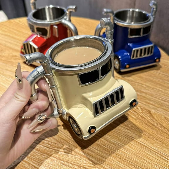 Viflosae Coffee Mugs Birthday Gifts for Women Handcrafted Truck Coffee Mug Semi-Truck Coffee Mugs Trucker Gifts for Men Truck Gifts for Men Trucker Gifts for Truck Gifts for Truck Drivers