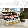 thumbnail image 1 of Viflosae Corner Wall Shelf Acrylic Transparent Display Racks Artifact Storage Ladder Display Racks Doll Racks Perfume Jewelry Trapezoidal Storage Racks, 1 of 7