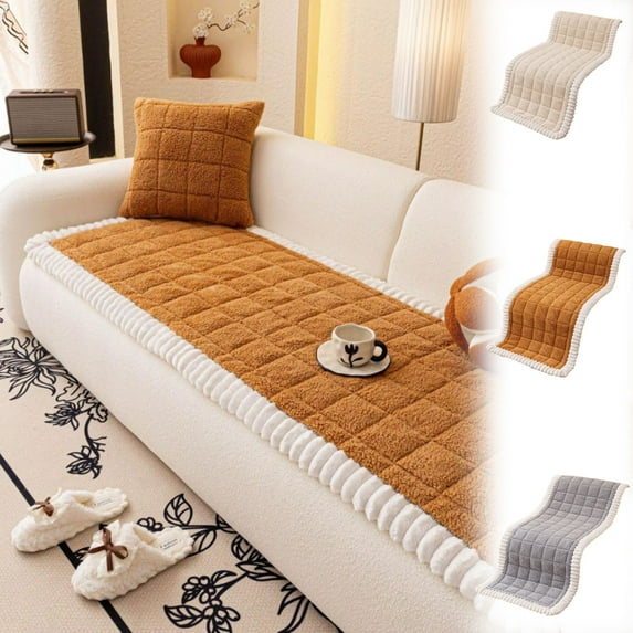 Viflosae Couch Supports for Sagging Cushions Couch Cushion Winter Thickened And Warm Sofa Cushion And Straight-rows Sofa Fixed Non-s Lip Seat Cover for Old, Worn, or Sagging Couches