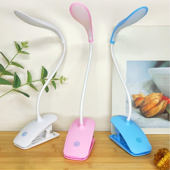 Viflosae Desk Lamp Bedside Table Lamps Clip Desk Light LED Storage Portable Desk Light Bedroom Bedside Clip Night Light USB Charging Gift Desk Lamp with Clamp for Study