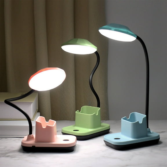 Viflosae Desk Lamp Bedside Table Lamps Three-speed Eye Protection Desk Lamp Learning USB Dormitory Student Homework Pen Eye Protection Desk Lamp Rechargeable Dormitory Bedside Reading Lamp