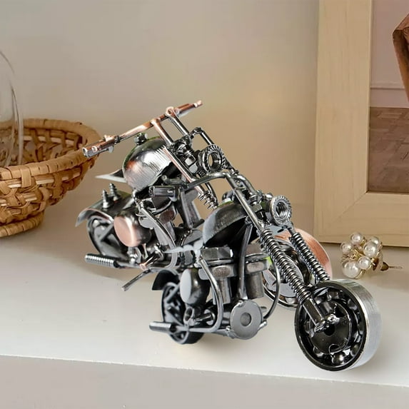 Viflosae Dining Room Decor Statues for Home Decor Motorcycle Ornament Living Room Bedroom Desktop Decoration Personalized Metal Motorcycle Model Figurine Gift for Anniversary, Birthday, Christmas