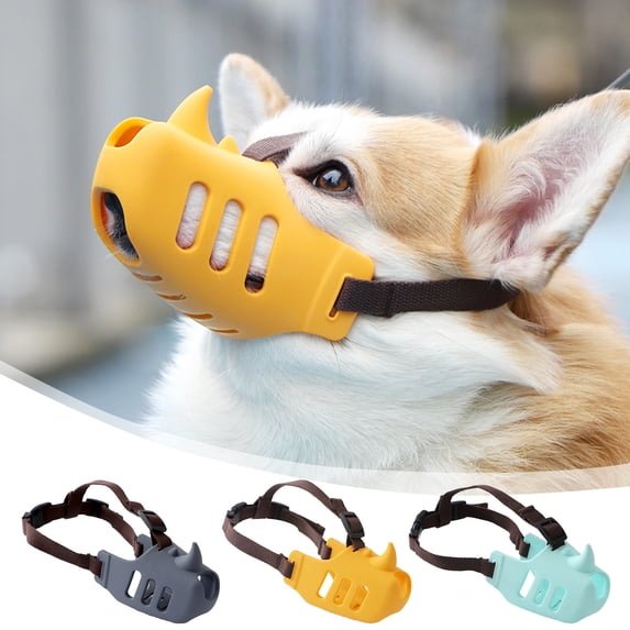 Viflosae Dog Muzzle Breathable Mesh Mouth Guard Anti Bite Bark Eating Mask for Small Medium Large Dogs Soft Comfortable Adjustable Pet Safety Training Tool Prevents Barking Chewing Stopper
