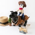 thumbnail image 1 of Viflosae Dogs Clothes Pet Horse Riding Costume Cowboy Outfit Funny Pet Clothes, Unique Transformation Costume for Dogs and Cats, Adorable and Eye-Catching Pet Apparel for Parties, Halloween, 1 of 3