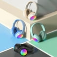 thumbnail image 1 of Viflosae Over Ear Headphones Head Mounted Wired and Wireless Double Mode Foldable Soft Headband Low Latency High Battery 5.4 Sports Gaming Bluetooth Headphones Earphones, 1 of 7