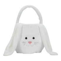 Viflosae Easter Basket Personalized Bunny Easter Basket Custom Easter Basket With Handles Pluffy Custom Eggs Bag Gifts For Kids Girls Babies Toddlers Teens