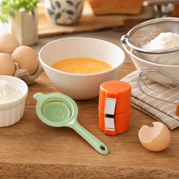 Viflosae Egg Opener and Yolk Separator Set, Handheld Kitchen Baking Tool