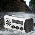 thumbnail image 1 of Viflosae Emergency Hand Crank Radio Solar Powered Weather Radio Waterproof Outdoor Portable AM FM NOAA Radio with Flashlight USB Charging Power Bank SOS Alarm Survival Gear Camping Accessory, 1 of 2