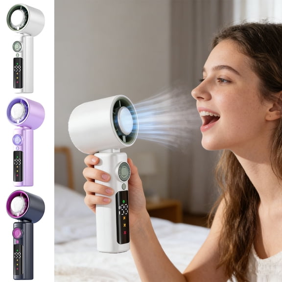 Viflosae Fan Ventilador Portatil Portable Cooling Fan Semiconductor Ice Pack Small Personal Fan 4000mAh Rechargeable Air Cooler Compact Device for Summer Travel Office