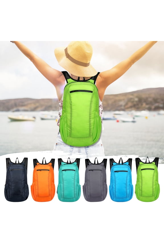 Fashion Backpack Bag Student Backpack Fashion Storage Folding Bag Bag Sports Ultralight Foldable Women Men Camping Outdoor Travel Hiking Plane for Work Commute and Business
