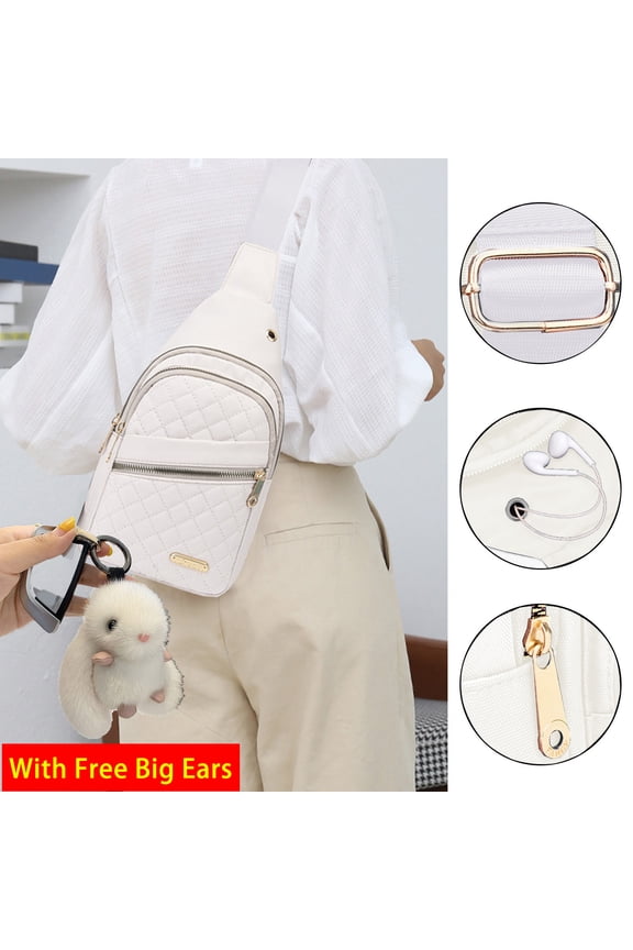 Fashion Small Sling Bag Crossbody for Women Cute One Strap Shoulder Cross Body Bag Sling Backpack for Travel Sling Bag for Women With Data Hole