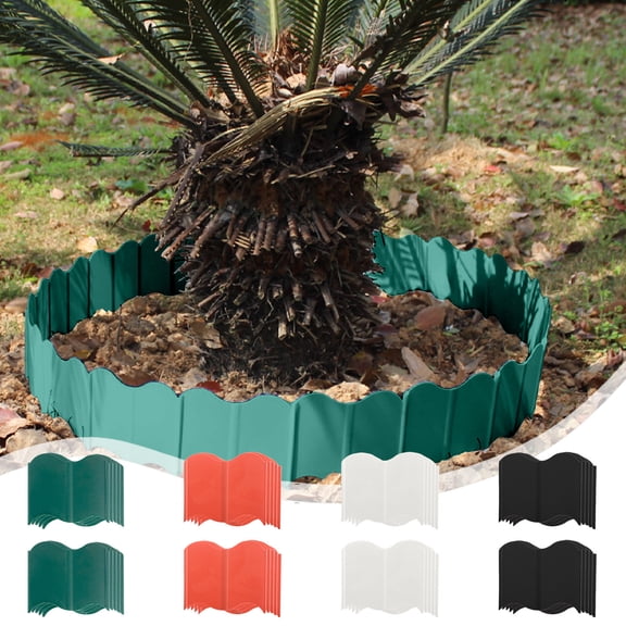 Viflosae Fencing Fence Panels Garden Edge Border Decoration Garden Fence Flower Bed Border Is Suitable for Terrace Walkways and Courtyards