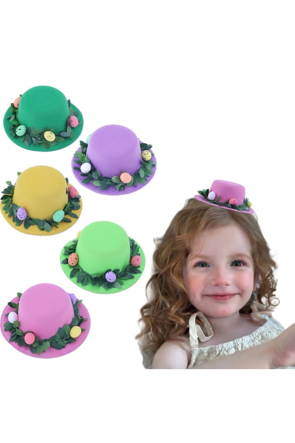 Filled Easter Eggs Easter Bunny Decor Easter Party Headdress Hat Children Adult Easter Dress Hat Hairpin