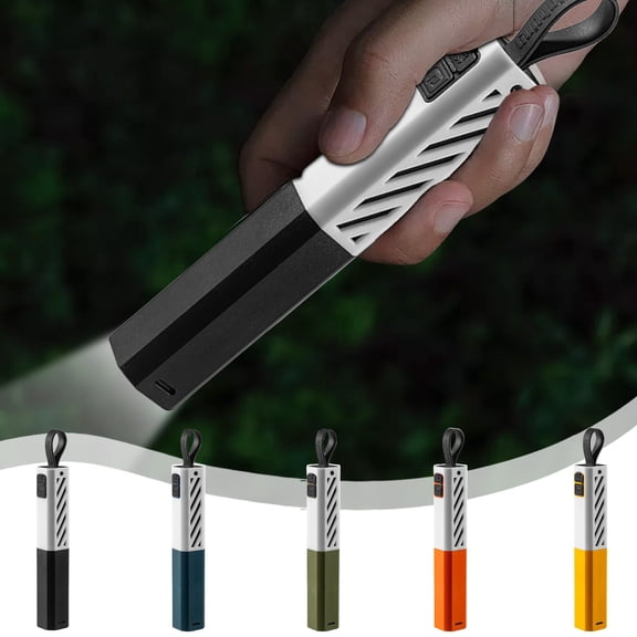 Viflosae Flash Lights Rechargeable Flashlight White Lasers Flashlight Rechargeable Outdoor Portable LED Flashlight Mini LED Outdoor Camping Hiking Flashlight Portable Charging Lighting