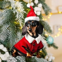 Viflosae Flat Christmas Christmas Tree Ideas Dog Decoration Home Decorations Christmas Dachshund Hanging Decorations Christmas Tree Ornaments