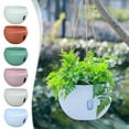 thumbnail image 1 of Viflosae Flower Pots Outdoor Outdoor Flower Pots Hanging Rattan Small Size Hanging Basket Planter Water Barrier Designs No Rotten Rootss for Gardening and Home Decorating, 1 of 7