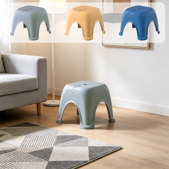 Viflosae Foot Rest Small Stool Stool for Toilet Low Stepping Stool with Nonslip Base Enhanced Stability for Bathroom Use Elegant for Adults for Living Room and Shower
