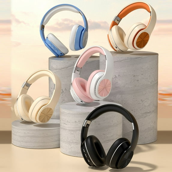 Viflosae Gaming Headphones Headphones Wireless Head Mounted Wired and Wireless Double Mode Foldable Soft Headband Low Latency High Battery 5.3 Sports Gaming Bluetooth Headphones Earphones