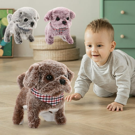 Viflosae Gifts for Girls 6-8 Stuffed Animals Toys for Ages 5-7 Toy Dog Children's Plushs Toy Walking Simulation Dog Dog Stall Electronic Puppy Pet Gift for Anniversary, Birthday, Christmas