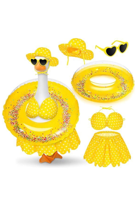 Goose Outfits Porch Goose Raincoat Style Shaped Clothes Porch Clothes Courtyard Outfit Holiday Set