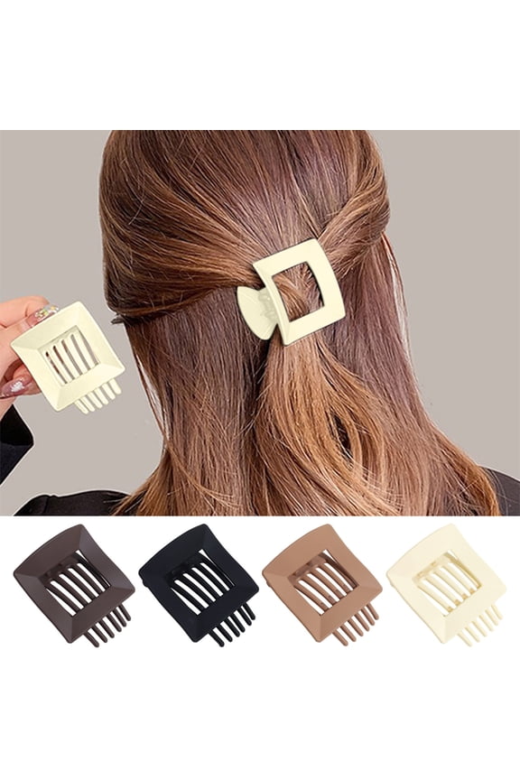 Clips for Hair Flat Hair Clips for Women and Girls Casual Versatile Solid Colour Lay Flat Claw Clips for Women Thick Or Thin Hair Side Slide French Hair Barrettes Styling Acce