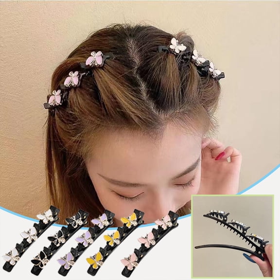 Viflosae Hair Clips for Thick Hair Claw Clips for Women Hairpin Female Summer forehead Bangs Hairpin Broken Hair Artifact Side Clip