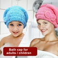 thumbnail image 1 of Viflosae Hair Drying Towel Wrap Hair Turban Towel Microfiber Drying Cap Soft Absorbent Bandana Hair Towel Quick Dry Bandana with Bow Knot for Curly Long Thick Wet Hair, 1 of 10